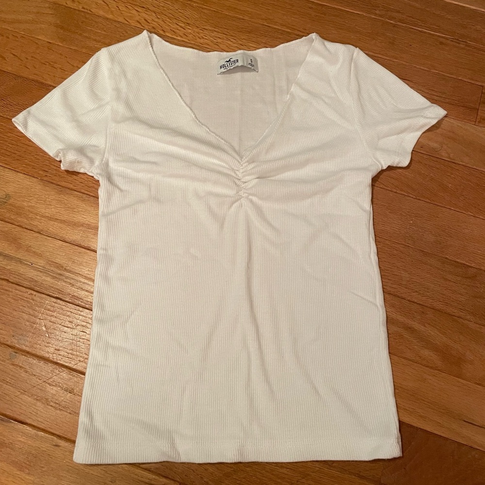 White Sinched Top